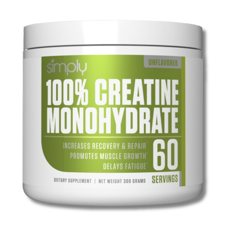 SIMPLY 100% Creatine Monohydrate - 300 grs / 60 servicios, unflavored - Imagen 1