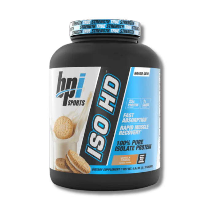 Isolate Hd ISO HD 100% Pure Isolate Protein - 4.8 lbs / 70 servicios, vainilla ...