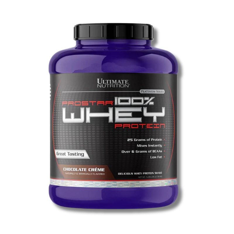 PROSTAR choco (2) PROSTAR 100% Whey Protein – 5.28 lbs / 80 servicios, chocolate créme - Imagen 1