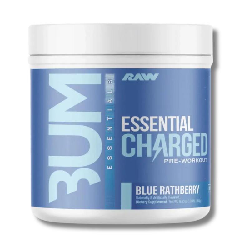 BUM CHARGED watermelon BUM Essential CHARGED Pre-Workout – 480 grs / 25 servicios, blue rathberry - Imagen 1