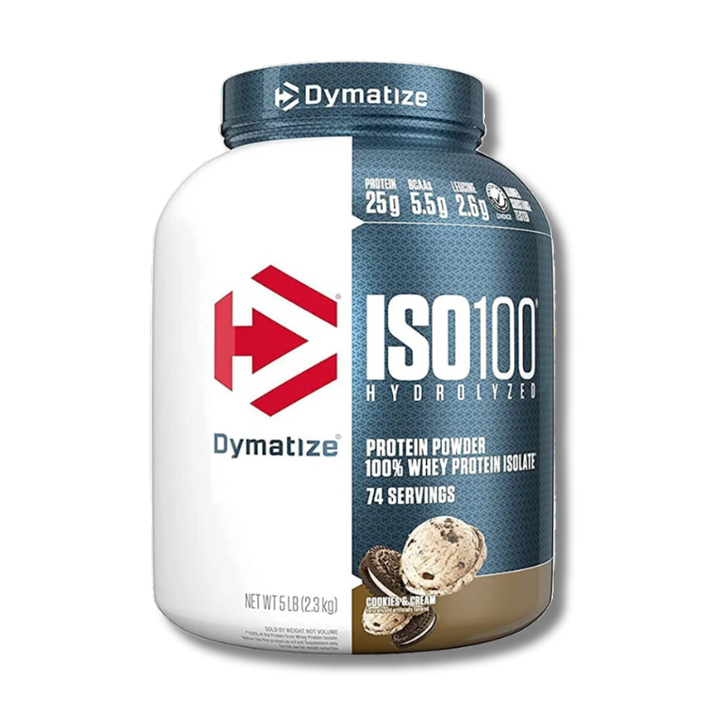 ISO 100 cookies ISO 100 Hydrolyzed - 5 lbs / 74 servicios, cookies & cream - Imagen 1