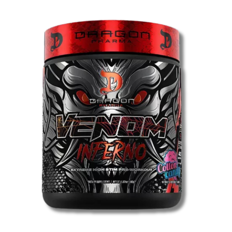 VENOM INFERNO cotton VENOM INFERNO Extreme Pre Workout USA - 280 grs / 40 servicios, cotton candy - Imagen 1