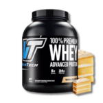 100% PREMIUM WHEY Advanced Protein - 5 lbs / 67 servicios, vainilla cake