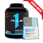 AHORRO PACK 4: RULE 1 Whey BLEND – 5.02 lbs, sabores + CREATINA Monohydrate – 500 grs, unflavored