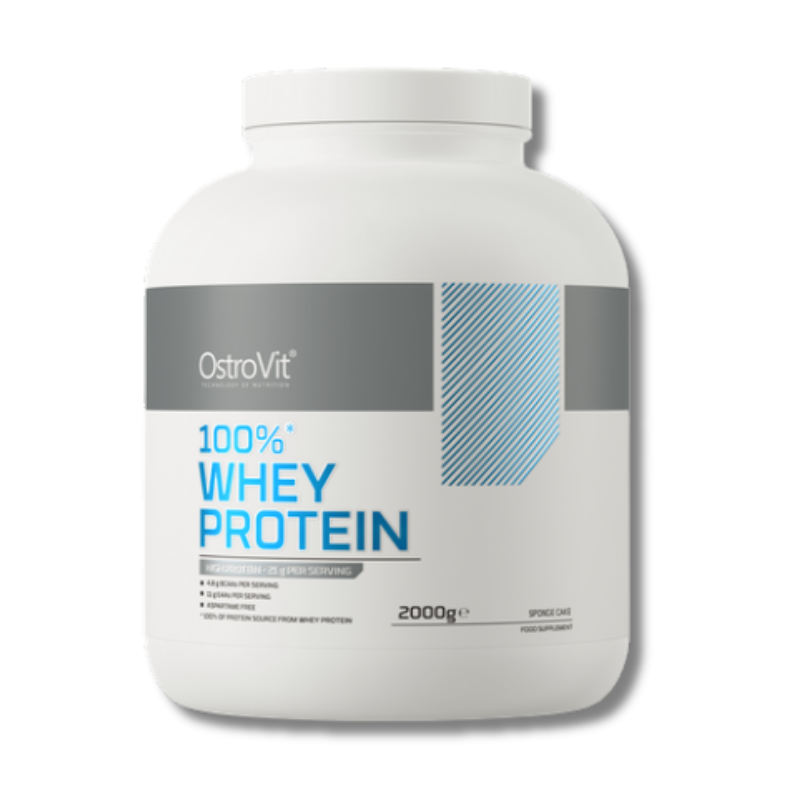 OSTROVIT SPONGE CAKE 100% WHEY Protein - 2000 grs / 66 servicios, sponge cake (IDEAL PARA POSTRES) - Imagen 1
